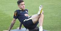 Philippe Coutinho durante treino da Seleção Brasileira no CT do São Paulo na Barra Funda, em São Paulo (SP)  Foto: Newton Menezes / Futura Press