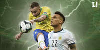 Everton e Lautaro Martínez são destaques do Brasil e Argentina na Copa América (Arte: Marina Cardoso/LANCE!)  Foto: Lance!