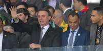 Presidente Jair Bolsonaro presente no estadio Mineirão em Brasil x Argentina, partida válida pela Semifinal da Copa da América 2019, em Belo Horizonte  Foto: Gledston Tavares / Framephoto / Estadão
