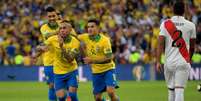 Everton foi artilheiro da Copa América, com três gols (Foto: CARL DE SOUZA / AFP)  Foto: LANCE!