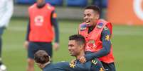 Filipe Lu&iacute;s, Casemiro e Gabriel Jesus durante treino da Sele&ccedil;&atilde;o Brasileira - 04/07/2019 - Alex Silva/Estad&atilde;o Conte&uacute;do  Foto: Alex Silva / Estad&atilde;o Conte&uacute;do