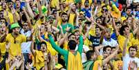 Torcida durante partida entre Brasil x Peru, válida pela final da Copa América 2019  Foto: Nayra Halm / Fotoarena / Estadão
