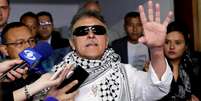 Ex-comandante das Farc Jes&uacute;s Santrich no Congresso colombiano, em Bogot&aacute;
11/06/2019
REUTERS/Andres Torres Galeano  Foto: Reuters