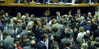 Plenário da Câmara dos Deputados durante votação de destaques ao texto-base da reforma da Previdência  Foto: EDU ANDRADE/FATOPRESS / Estadão