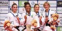 Rafaela Silva foi medalha de ouro no Grand Prix de Budapeste  Foto: IJF / Divulgação