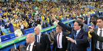 Bolsonaro foi uma das autoridades presentes na partida decisiva no Maracanã  Foto: Wesley Santos / Gazeta Press