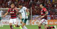 Dudu, do Palmeiras, durante partida contra o Flamengo, válida pela trigésima primeira rodada do Campeonato Brasileiro 2018  Foto: Wagner Assis/Go Sport Images/Gazeta Press