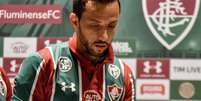 Nenê é apresentado durante Fluminense x Ceará, partida válida pelo Campeonato Brasileiro, realizada no estádio Maracanã, localizado na cidade do Rio de Janeiro  Foto: Nayra Halm / Fotoarena / Estadão