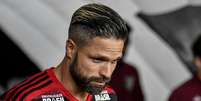 Diego durante Flamengo x Athletico PR, partida válida pelas quartas de final, jogo de volta da Copa do Brasil, realizada no estádio Maracanã, localizado na cidade do Rio de Janeiro  Foto: Nayra Halm / Fotoarena / Estadão