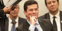 O ministro da Justiça e da Segurança Pública, Sergio Moro, durante sessão na Câmara dos Deputados sobre os diálogos atribuídos a ele, quando era juiz, e procuradores da Lava Jato - entre eles o chefe da força tarefa de Curitiba, Deltan Dallagnol-que vêm sendo divulgados pelo site "The Intercept Brasil"  Foto: Gabriela Biló / Estadão Conteúdo