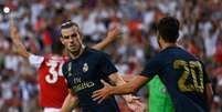 Bale marcou um gol na última terça-feira pelo Real Madrid (Foto: ANDREW CABALLERO-REYNOLDS/AFP)  Foto: Lance!