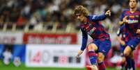 Francês em campo pelo Barça (Foto: AFP)  Foto: LANCE!