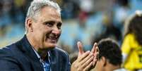 Técnico Tite durante comemoração do título da Copa América após a partida entre Brasil e Peru  Foto: NAYRA HALM/FOTOARENA / Estadão Conteúdo