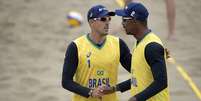 Oscar/Thiago lideram o Grupo C Masculino do vôlei de praia nos Jogos Pan-Americanos de Lima  Foto: Time Brasil / Divulgação