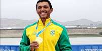 Isaquias conquistou o ouro nos Jogos Pan-Americanos  Foto: Reprodução/Twitter/Time Brasil / Estadão
