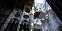 Obras na nave da catedral de Notre-Dame tr&ecirc;s meses ap&oacute;s inc&ecirc;ndio
17/07/2019
Stephane de Sakutin/Pool via REUTERS  Foto: Reuters