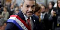 Mario Abdo, presidente do Paraguai.  Foto: Jorge Adorno / Reuters