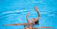 Luisa Borges e Laura Micucci ficaram em quarto na prova de duetos do nado artístico (Foto: Washington Alves/COB)  Foto: Lance!