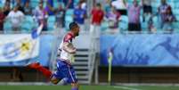 Gilberto marcou três vezes neste domingo (Fotos: Felipe Oliveira / EC Bahia)  Foto: Lance!