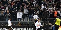 O jogador Manoel, do Corinthians, durante comemoração do gol em partida contra a equipe do Palmeiras, em jogo válido pela 13ª rodada do Campeonato Brasileiro de 2019, realizado na Arena Corinthians, em Itaquera  Foto: EDUARDO CARMIM/AGÊNCIA O DIA / Estadão Conteúdo