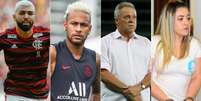 Gabigol, Neymar, Abel Braga e Allana Brittes foram os 'protagonistas' da semana (Foto: Reprodução)  Foto: Lance!