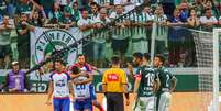 Palmeiras e Bahia empataram em 2 a 2  Foto: Jales Valquer / Frame Photo / Estadão Conteúdo