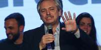 Candidato de oposição na Argentina Alberto Fernández discursa em Buenos Aires
12/08/2019 REUTERS/Agustin Marcarian  Foto: Agustin Marcarian / Reuters