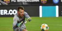 Neto durante amistoso do Barcelona contra o Napoli em Miami
07/08/2019 Jasen Vinlove-USA TODAY Sports   Foto: Reuters