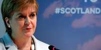 Nicola Sturgeon discursa sobre rela&ccedil;&otilde;es entre Esc&oacute;cia e Uni&atilde;o Europeia ap&oacute;s o Brexit, em Bruxelas
11/06/2019 REUTERS/Francois Lenoir  Foto: Reuters