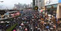 Manifestantes voltam a tomar ruas de Hong Kong  Foto: EPA / Ansa - Brasil