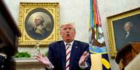 Presidente dos EUA, Donald Trump, responde a questões na Casa Branca 
20/08/2019
REUTERS/Kevin Lamarque  Foto: Reuters