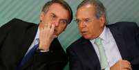 Presidente Jair Bolsonaro e ministro da Economia, Paulo Guedes
08/04/2019
REUTERS/Adriano Machado  Foto: Reuters