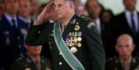 Comandante do Exército, general Edson Leal Pujol, durante cerimônia em Brasília  Foto: Reuters