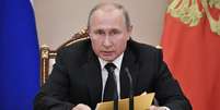 Presidente da Rússia, Vladimir Putin, durante reunião do Conselho de Segurança do país em Moscou
23/08/2019 Sputnik/Alexey Nikolsky/Kremlin via REUTERS   Foto: Reuters