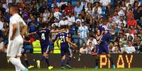 Valladolid marcou aos 42 do segundo tempo (AFP)  Foto: Lance!