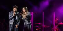  A dupla Sandy e Junior realiza o primeiro show em São Paulo da turnê Nossa História, no Allianz Parque, na zona oeste da capital paulista, neste sábado, 24.  Foto: Daniel Teixeira / Estadão Conteúdo