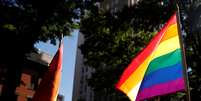 Bandeira do arco-íris, conchecida como bandeira do orgulho gay
27/06/2019
REUTERS/Shannon Stapleton  Foto: Reuters