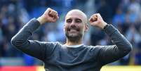 Pep Guardiola apoiou os jogadores do Figueirense (Foto: AFP)  Foto: LANCE!