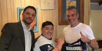 Maradona já posou para fotos com a camisa do novo clube (Foto: Reprodução/Twitter)  Foto: Gazeta Esportiva