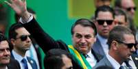 Primeiro desfile da Independência de Bolsonaro tem como slogan "Vamos valorizar o que é nosso"  Foto: DW / Deutsche Welle