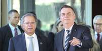 O ministro da Economia, Paulo Guedes, e o presidente Jair Bolsonaro.  Foto: Fabio Rodrigues Pozzebom/Agência Brasil 6/5/2019 / Estadão