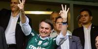 Jair Bolsonaro, presidente da República, recebeu negativa para acompanhar partida (Aloisio Mauricio/Fotoarena)  Foto: Lance!