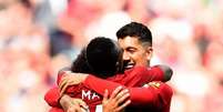 Firmino, Salah e Mané brilharam (Foto: Reprodução)  Foto: Lance!