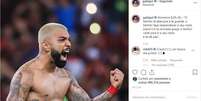 Balotelli comentou a foto de Gabigol no Instagram (Foto: Reprodução)  Foto: Gazeta Esportiva