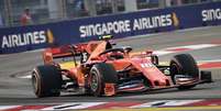 Leclerc é o mais rápido no último treino em Singapura; Hamilton em segundo  Foto: ROSLAN RAHMAN / AFP / F1Mania