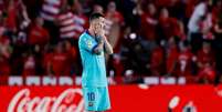 Messi desolado em derrota do Barcelona para o Granada  Foto: REUTERS/Marcelo Del Pozo