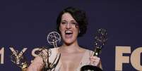 Phoebe Waller-Bridge posa com prêmios Emmy recebidos por 'Fleabag'
22/09/2019
REUTERS/Monica Almeida  Foto: Reuters