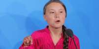 Greta Thunberg fala durante reuni&atilde;o da ONU 23/9/2019 REUTERS/Lucas Jackson  Foto: Lucas Jackson / Reuters