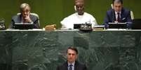 Presidente Jair Bolsonaro discursa na ONU
24/09/2019
REUTERS/Lucas Jackson  Foto: Reuters