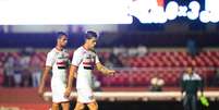 São Paulo foi derrotado por 3 a 0 na última partida contra o Goiás no Morumbi (Foto: Sergio Barzaghi/Gazeta Press)  Foto: Gazeta Esportiva